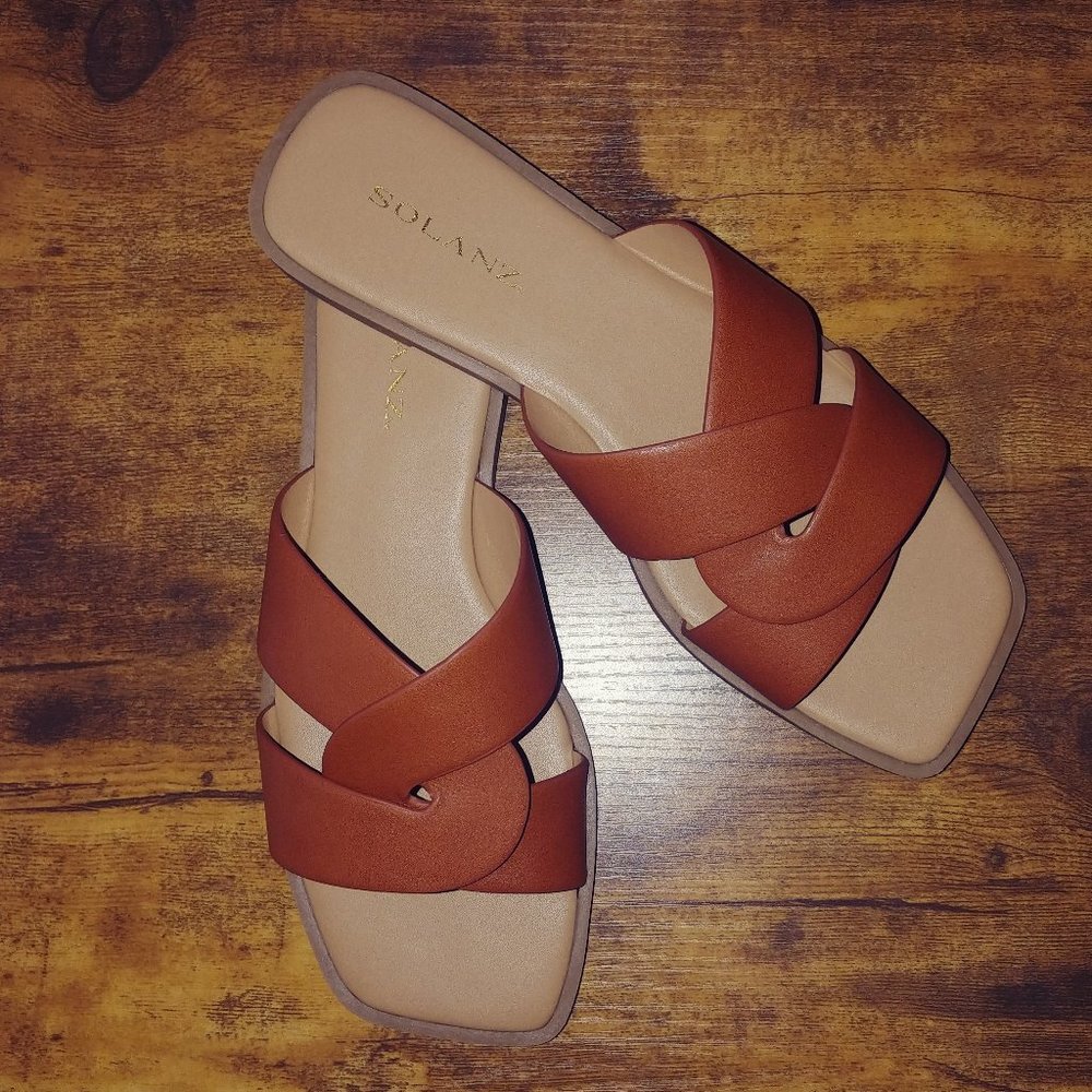 Never Been Worn, Solanz Sandals, Size 8.5M